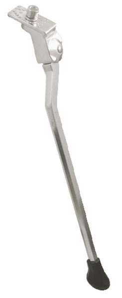 CAVALLETTO LATERALE ALLUMINIO S/PIASTRA C/GOMMINO 305